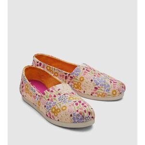 TOMS Women's Alpargata Repreve Flower Slip On Quilted Floral Sneaker Size 10